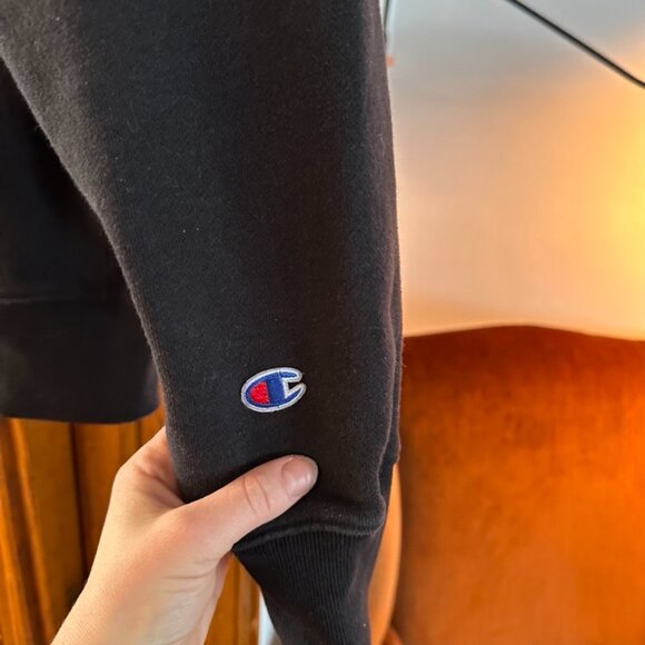 Black Champion 1/4 Zip Sweatshirt - Picture 3 of 4